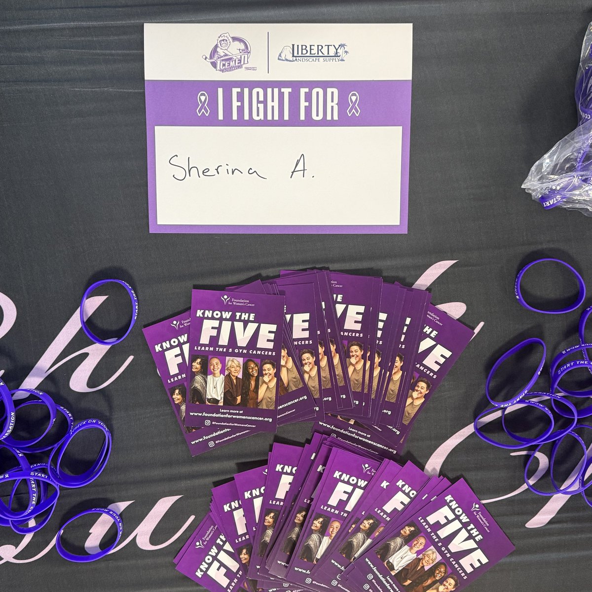 I haven’t created a X account for Check On Your Mom yet but our night with the <a href="/JaxIcemen/">Jacksonville Icemen</a>  was amazing. We handed out glow wands, fast fact cards donated by The Foundation for Women’s Cancer and our signature bracelets. To encourage families to start the conversation. 
#COYM