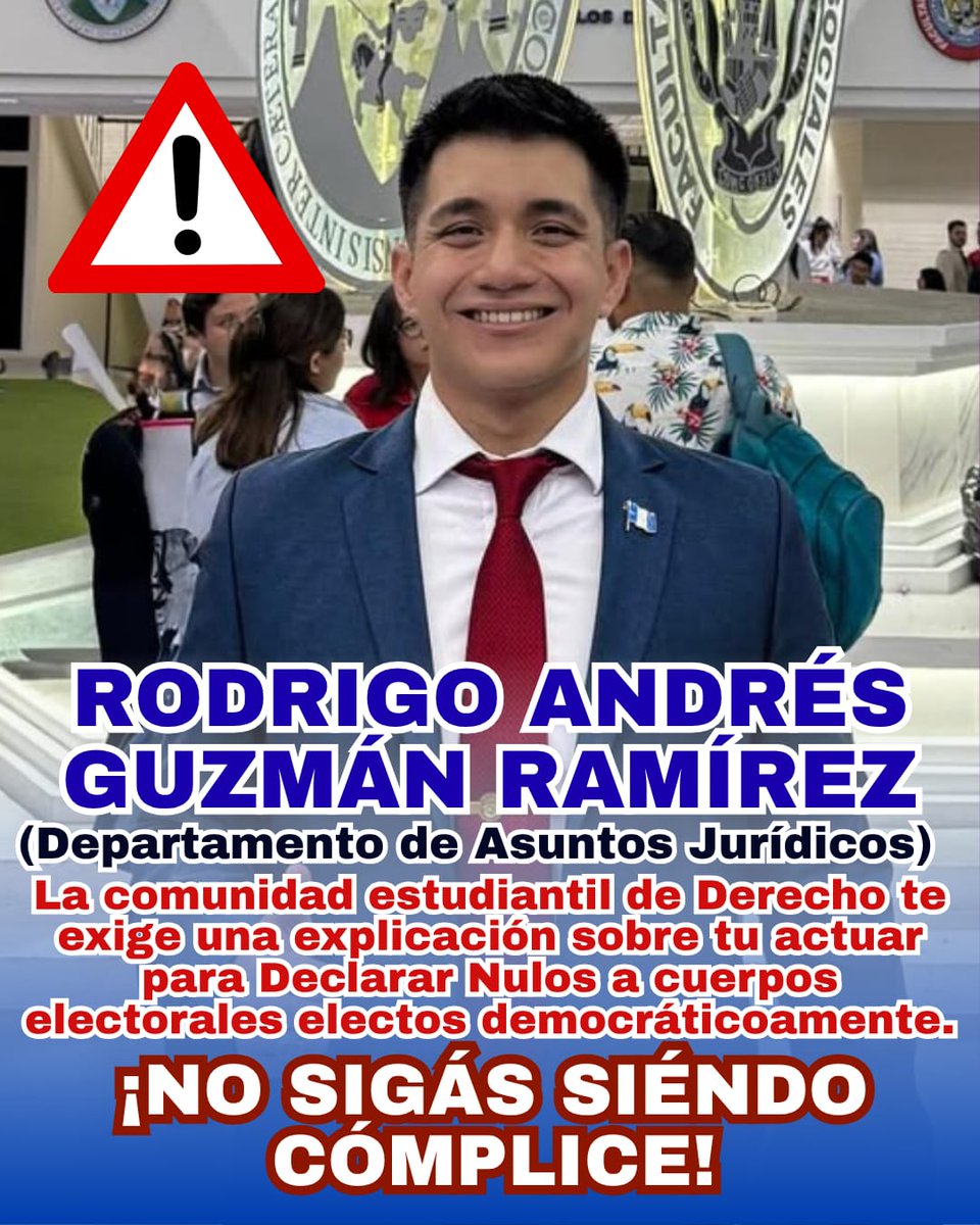 odilimejia's tweet photo. Hace 4 años dañaste a la universidad siendo elector de Mazariegos y hoy nuevamente la seguís dañando desde tu puesto de trabajo, que ¡oh sorpresa! Te dieron por votar a favor del usurpador, no representas ni a los estudiantes, ni a la academia https://t.co/9Z1AKLQzY0