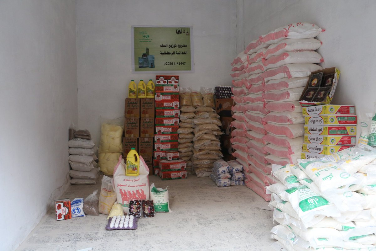 HndOrg's tweet photo. 🌙🇾🇪 Ramadan 2026 Impact:
During Ramadan, HND supported 971 vulnerable families with food, cash assistance, hot meals, water, &amp; nutrition services.

Together, we delivered relief, dignity, &amp; hope to those facing hardship.

🙏 Thanks to our donors and partners
#Ramadan2026 #Yemen https://t.co/C0zMq6d8D6