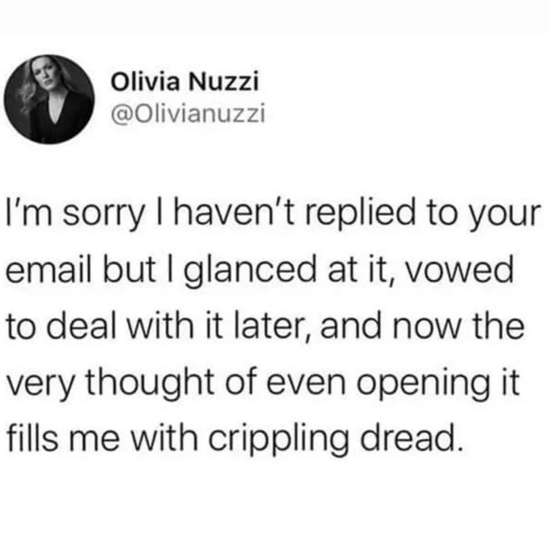 mklopez's tweet image. Relatable. #techlife #anxiety