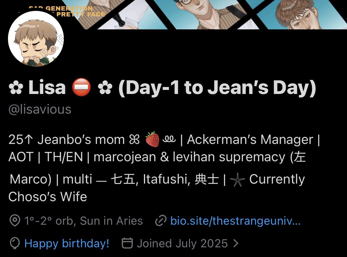 ✿ Lisa ⛔️ ✿ (Jean’s Day) tweet media