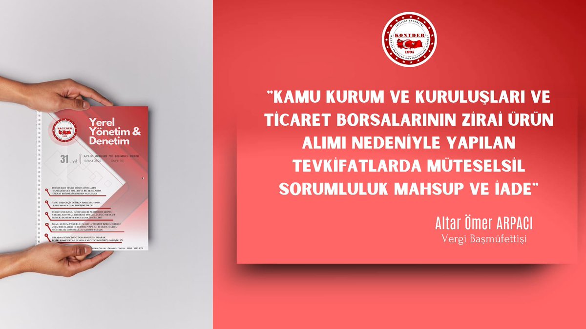 Mahalli İdareler Kontrolörleri Derneği tweet media
