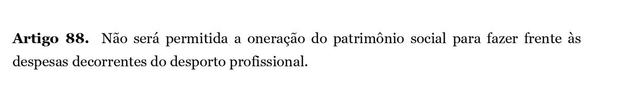 henriquefarinha's tweet photo. De acordo com o Artigo 88 do Estatuto do @SantosFC, a oneração de patrimônio - caso da garantia oferecida à NR Sports envolvendo o CT Meninos da Vila - é irregular.
Ou seja, esse contrato tem de ser anulado, já que a garantia se refere a despesas do futebol profissional. https://t.co/hGHzgcTDUU