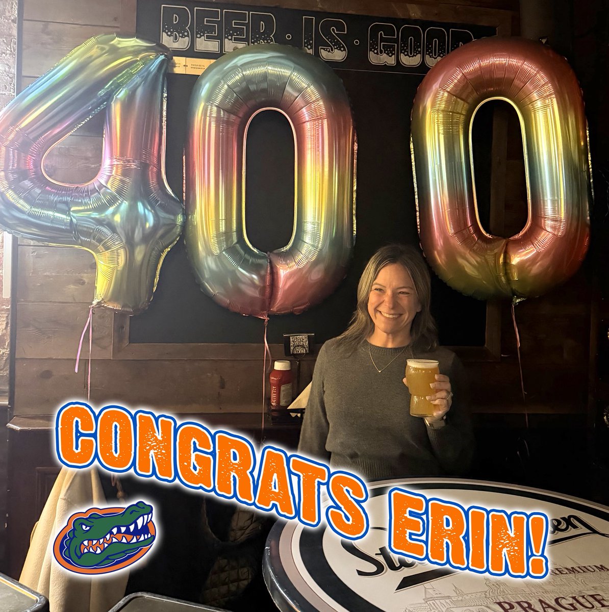 georgekeeleynyc's tweet image. It wasn’t a birthday party but rather a BEERday party for our pal @ufbailey who hit 400 🍻 on Friday! 👏👏👏💪 Huge Congrats Erin! 🫶 CHEERS! #beerisgood #georgekeeley #gknyc #shutupanddrink #drinkamongstfriends