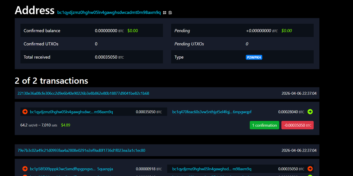 TODAY this incident happened with me . I had some UTXOs in my wallet bc1p58f309pppk3wc5xmdfhpgpngvs8e53s89trx70gs62l4g50xrm5quxnpja. I transferred them to my Trust Wallet address bc1qydjzmz0hghw05ln4gawghsdwcadmt0m98axm9q in order to burn the inscriptions and recover BTC. 🥺😥😥