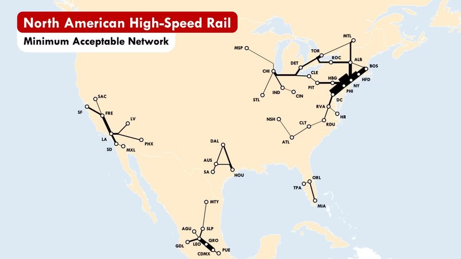 US transcon/long-distance high-speed rail is nonsense. But, on short to ...