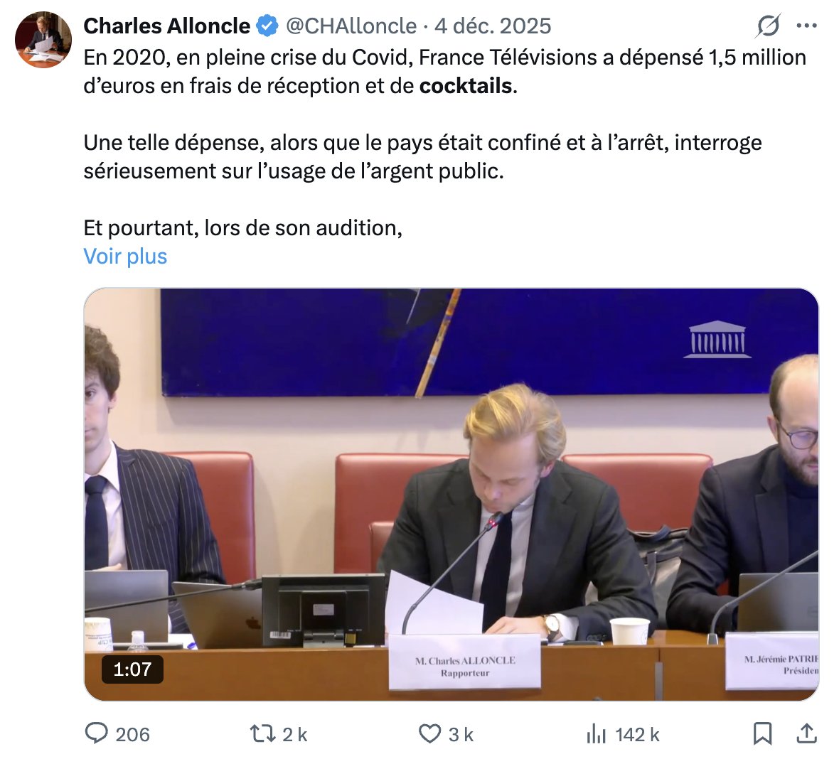 PaulAveline's tweet photo. Le député UDR a multiplié les outrances, les accusations mensongères, les attaques ad hominem (avec une préférence pour Nagui qui a été cité à vue de nez dans 70% des auditions). Certains mensonges, déjà démentis maintes fois, sont toujours en ligne sur son compte X ⬇️ ./.. https://t.co/yQOfdHfyEJ