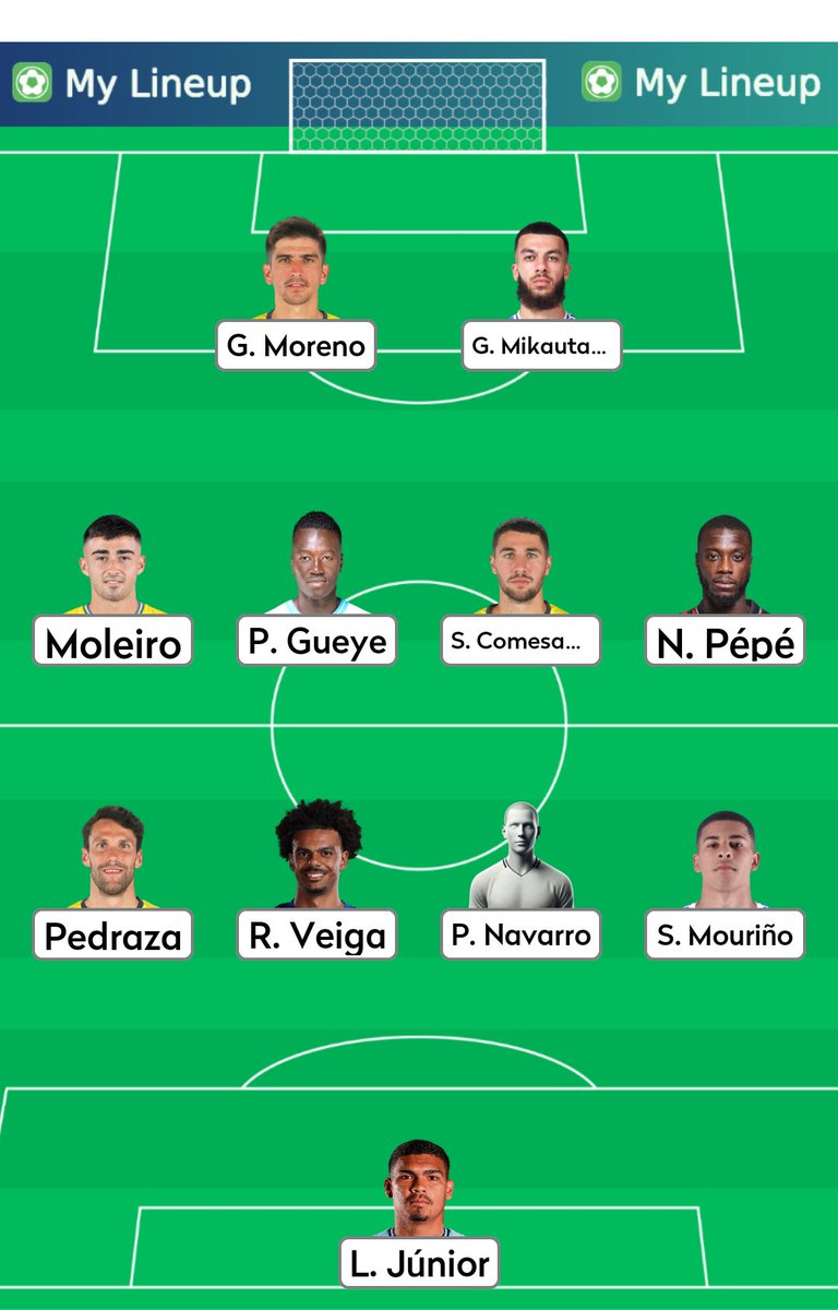 Le XI groguet à Montilivi vs <a href="/GironaFC_FR/">Girona FC France</a> 

#GironaVillarreal