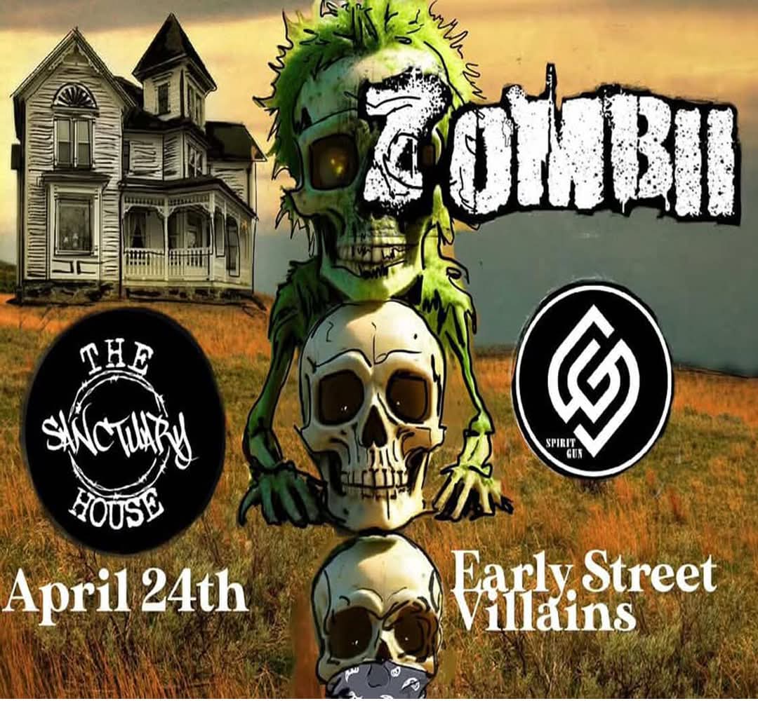 SpiritGunMusic's tweet photo. ***SHOW ANNOUNCEMENT!***

Our first show of 2026 &amp; it is going to be killer!

Can't wait to get on stage!

Awesome show w/ @zombiict (On tour from CT) &amp; @earlystreetvillains!

April 24th at @sanctuary_house_va Norfolk!
 https://t.co/NJndhymdM1

We'd love to see you!

Stay tuned! https://t.co/YAQrEUj7MX