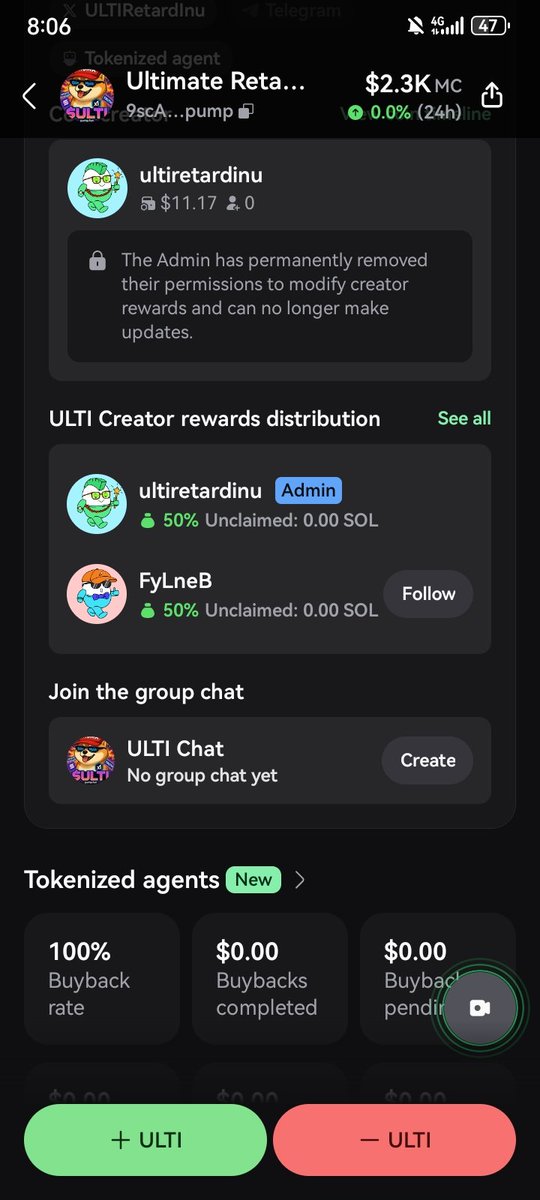 ULTIRetardInu's tweet photo. Token burn setup.

No more changes can ever made again on distribution of token claims. https://t.co/LTMhJ4fCjC
