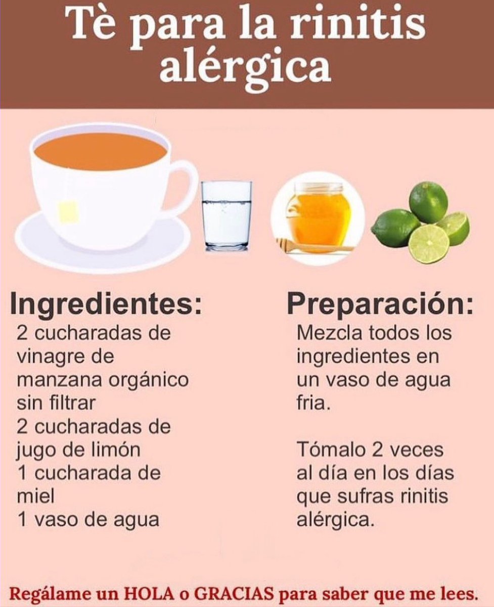 BienestarYM's tweet photo. ✨🍉🥥🌱☀️Tip Salud☀️🌱🥥🍉

✨🍵TÉ PARA LA RINITIS 🍵✨

🌟Dime: "Gracias" si te gustó🌟 https://t.co/5zD8i7bMEs