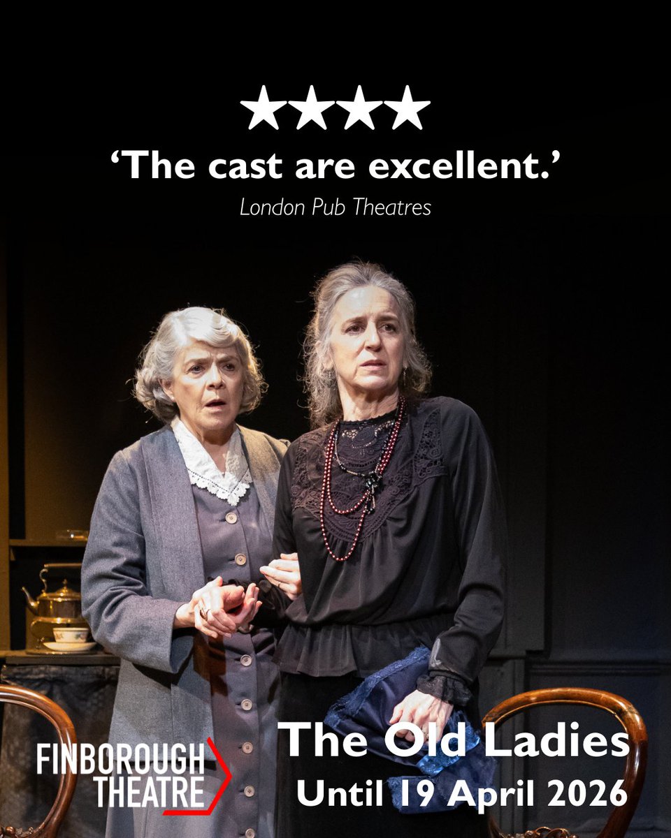 OldLadies2026's tweet photo. Most performances of @OldLadies2026 are now sold out! Some availability this week on Wednesday, Friday and Saturday evenings only. Book now before you miss your chance!

🗓 Until 19 April 2026
📍  @finborough
🎟 https://t.co/vmM6RPLBMU https://t.co/mjQ8R4YBUn