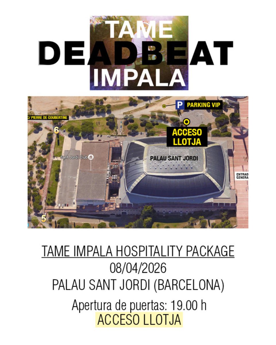 morethantickets's tweet photo. 📍 Aquí tenéis la información de acceso a los conciertos de Tame Impala en Madrid (Movistar Arena) y Barcelona (Palau Sant Jordi) con las entradas Hospitality Package. 

😍 Nos vemos muy pronto, ¡Ya falta menos para vivir la experiencia!

#ViPExperience #TameImpala #DeadbeatTour https://t.co/MQ8uBnpC3q