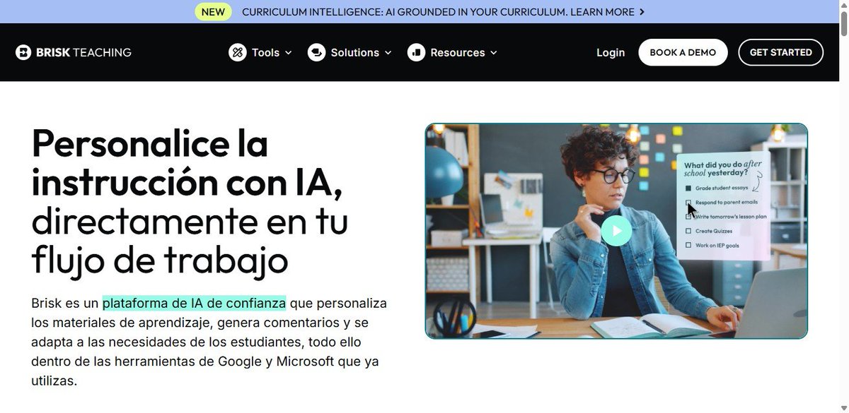 TicEducativas's tweet image. Lleva la IA directamente a tus documentos de Google con esta extensión. 🚀 
@briskteaching resume textos, crea quizzes y corrige de forma automática sin salir de Workspace. ¡Productividad pura para el docente moderno! 💻
briskteaching.com/es 
#HerramientasTIC #GoogleEdu