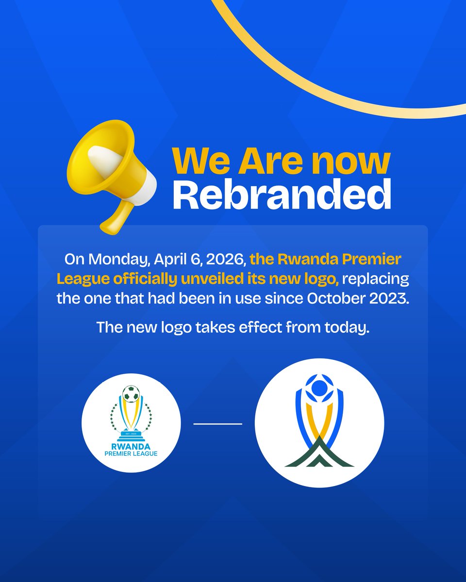 We are rebranded 🥰

You can download the new logo here 👇
shorturl.at/OkdCM 

#RwandaPremierLeague #RPL2026