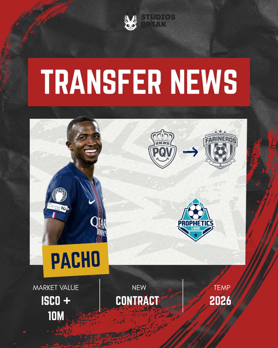 Transferencias del mercado de fichajes día 1 
<a href="/LosFarineros/">Los Farineros</a> <a href="/Punks_FC_Ea/">Punks</a> <a href="/AnthonypqvFC/">Anthonypqv FC</a>