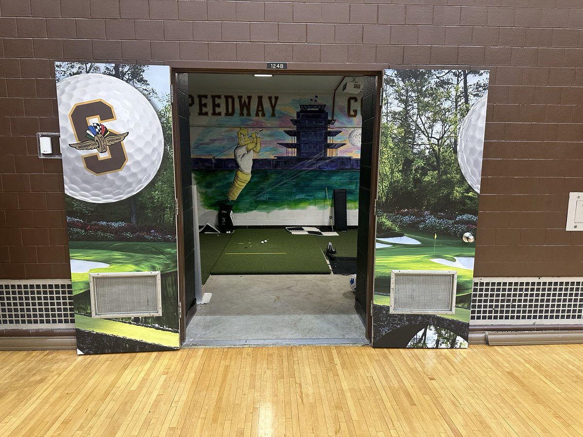 Shout out <a href="/shadowwraps/">Shadow Graphix</a> for hooking up our Sim Room with some awesome wrapped doors!  Welcome to the Sparkplug Golf Family.  #Believe