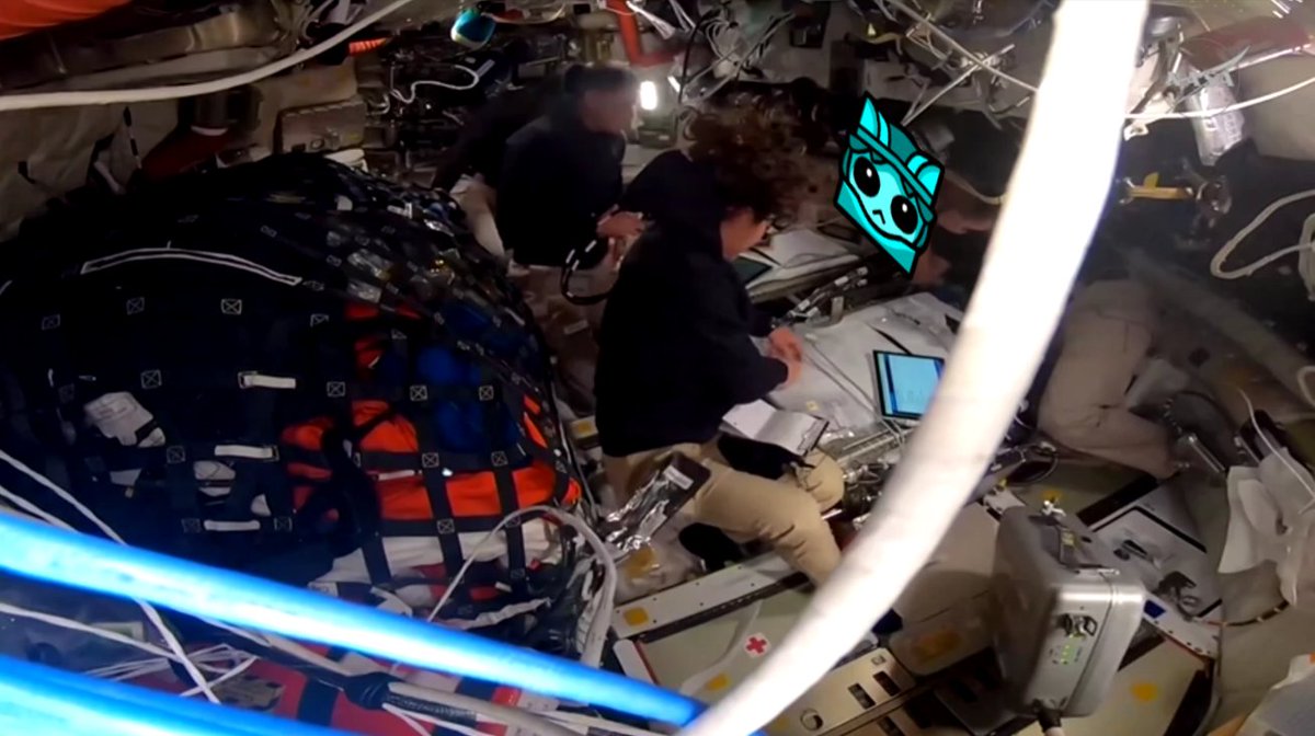 throwback to when me, Reid Wiseman, Victor Glover, Christina Koch and Jeremy Hansen got the world record for being the furthest people away from earth 🥹🥹