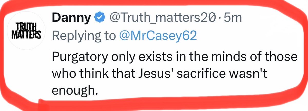 Purgatory is only denied by those who don’t know what Jesus’ sacrifice ...