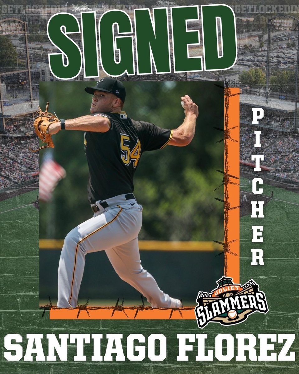 JolietSlammers's tweet photo. The Slammers welcome RHP Santiago Florez, entering his 9th professional season. A former member of the Pittsburgh Pirates organization &amp; a World Baseball Classic competitor with Colombia in 2023, Florez brings experience&amp; power to the mound🔥

Welcome to the Slam Fam, Santiago! https://t.co/KeAJuwPHNq