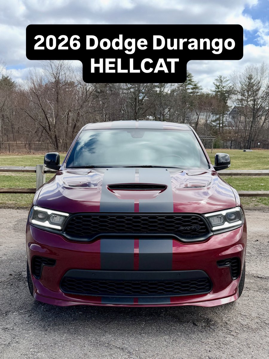 NicoleWakelin's tweet photo. The @Dodge Durango Hellcat makes no sense. It’s a 710-hp three-row SUV and that’s bonkers. It’s also perfect. https://t.co/9w78O0RGSS