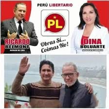 DerechaPeru's tweet photo. En 2018, Ricardo Belmont postulaba a la alcaldía de Lima por Perú Libertario, el mismo partido de Vladimir Cerrón que ahora se llama Perú Libre.

Belmont en 2018 postulaba codo a codo con Dina Boluarte, Belmont por Lima, Dina por Surquillo en el mismo partido https://t.co/rJl4Bt751E