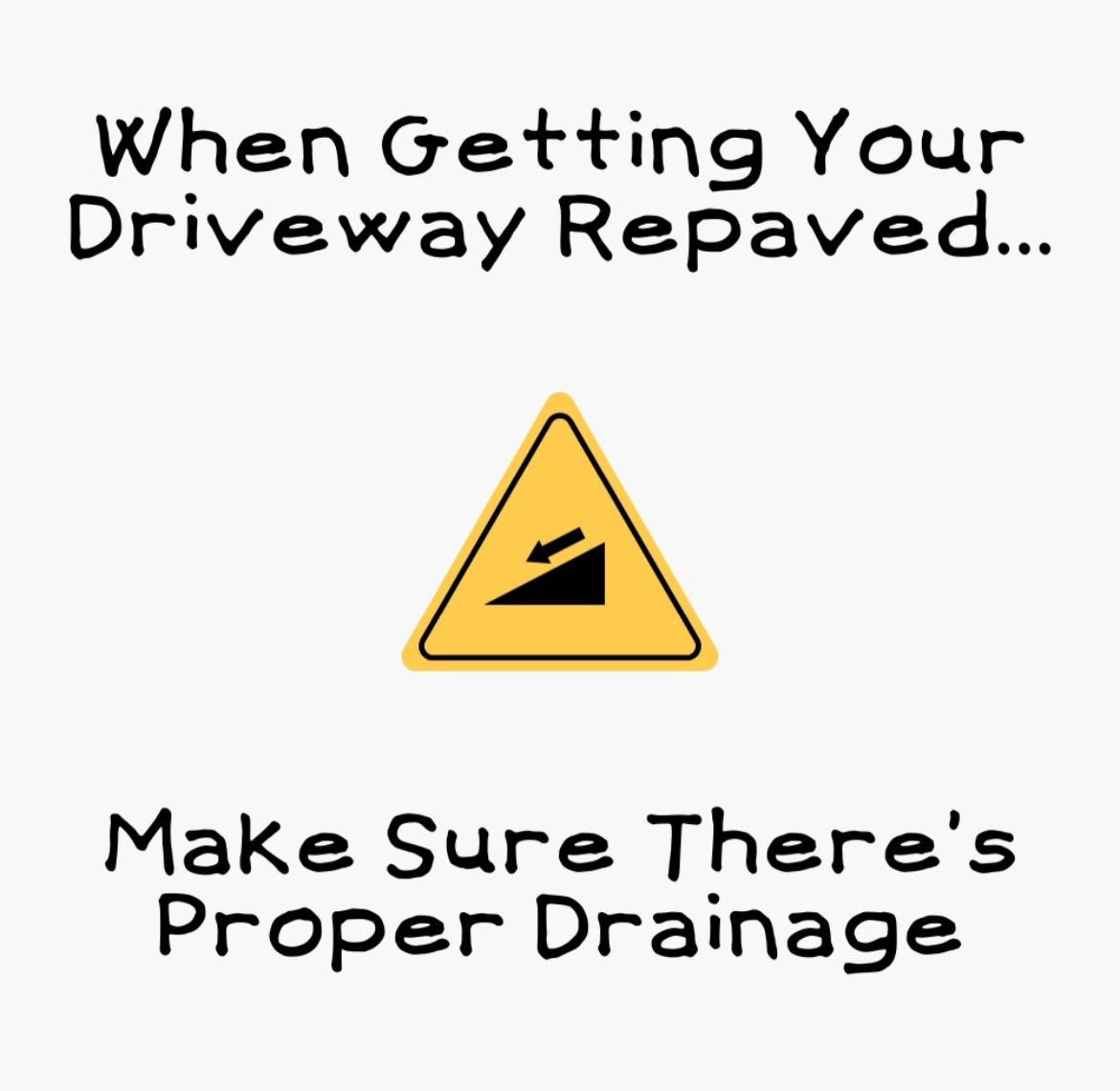weldonmaterials's tweet photo. Ask your contractor how they will handle water drainage to help ensure your paving investments last. 
 
#DrivewayTips https://t.co/2UMuZTRdFF