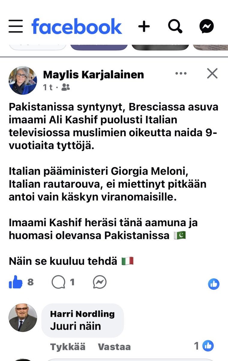 Eija-Riitta Korhola-Dunderfelt tweet media