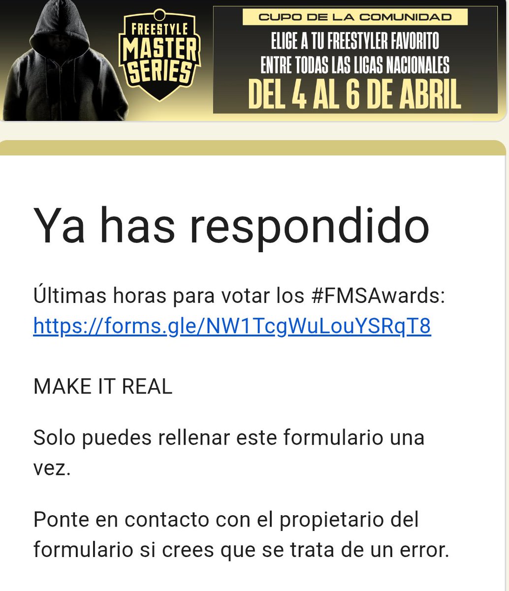 luizef2q's tweet photo. @urbanroosters Ya voté con mis mil cuentas @SkoneBigFish https://t.co/F1e3eruRyt