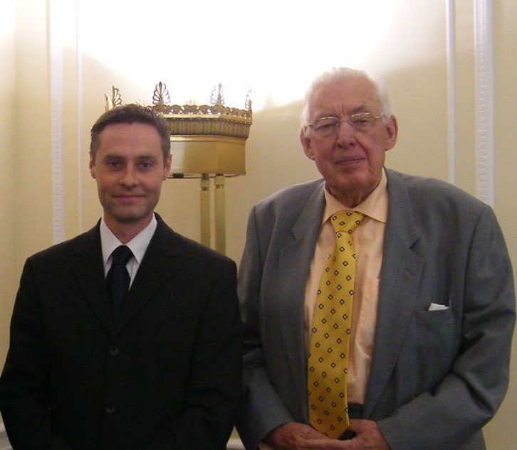 Ian Paisley (born 100 years ago today) with a young mesmerised Paul Frew a long time ago. Whilst I had come to know him 10 years before it was in 2010 that he first welcomed me into the NI Assembly. It’s hard to explain how his  presence and persona captured a room.