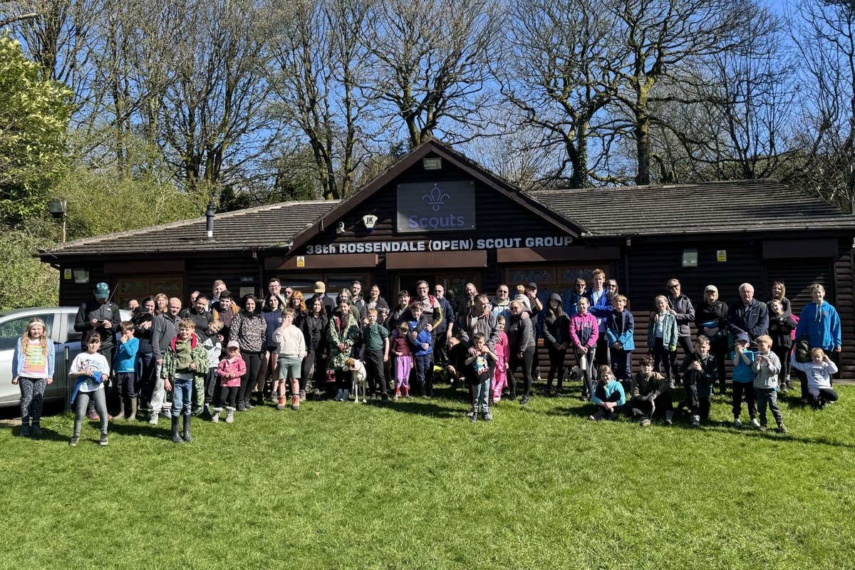 38thscouts's tweet photo. Today we celebrated to the day, the 75th Anniversary of the Groups first meeting.  The 6th of April 1951.

We held a family Hike to a local monument, Waugh’s Well, in the moors above several towns in the Rossendale Valley. https://t.co/Ufwz0cy3Hw