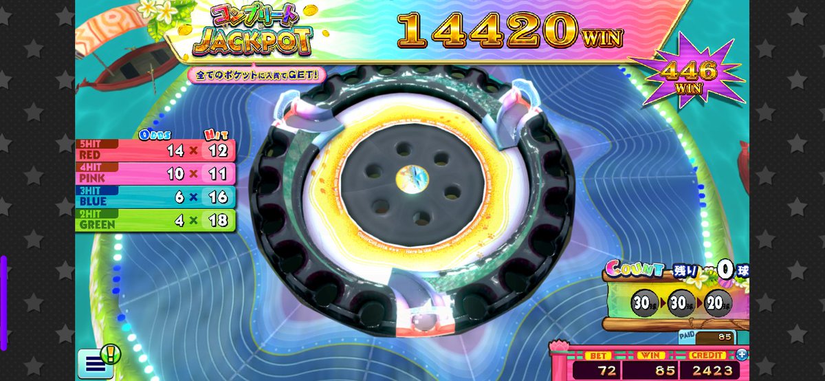 #コナステ
コンプリートジャックポットあと一マス埋めれず取れないと全然枚数行かないもんだね