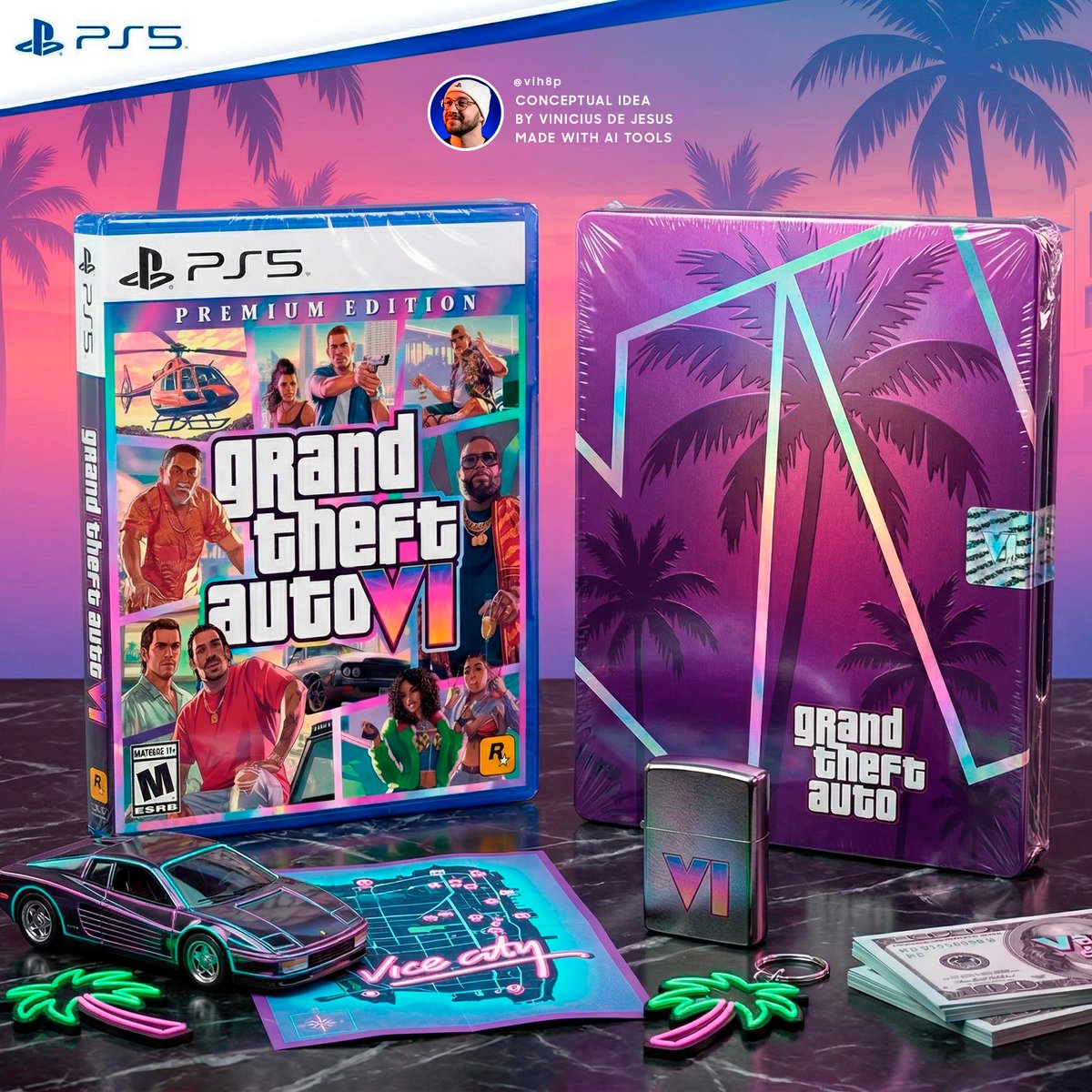 vih8p's tweet image. Será que teremos novo trailer de gameplay e abertura de pré-venda do GTA 6 nesse período de eventos em Junho? Tá tudo muito quieto, muito parado.. 👀

#PS5 #GTAVI #Rockstar