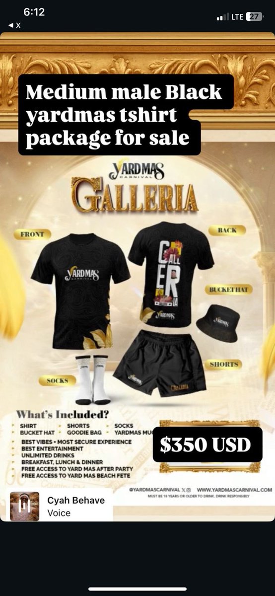 theycallme_dahh's tweet photo. Medium male black yardmas tshirt package for sale USD 350 @Lenneka_ https://t.co/uMEllihSH1