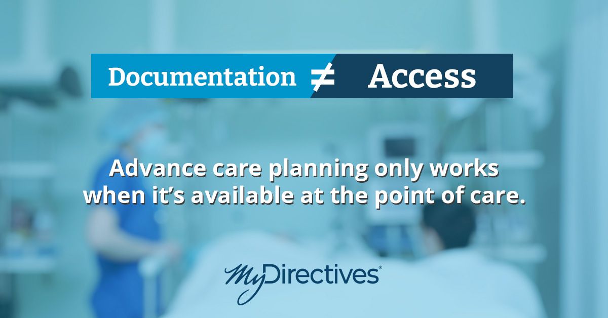 MyDirectives's tweet photo. Healthcare has made real progress documenting what matters most to patients.  

But documentation alone isn’t enough.  

The 4Ms Framework has helped align care around “What Matters.” Yet in many cases, those preferences are not available when decisions are actually being made.  

During emergencies. 
During transitions of care. 
In the field with EMS and emergency care teams.  

And when that information isn’t accessible, it doesn’t guide care.  

That’s where good intentions fail.  

As healthcare moves toward greater accountability for outcomes and patient-centered care, the ability to access and apply what matters most—at the point of care—won’t be optional.  

Organizations that solve this will be positioned for what’s next.  

Those that don’t will continue to document preferences that never influence decisions.  

We break this down in our latest blog: https://t.co/LffQApzDLf 

#AdvanceCarePlanning #Interoperability #HealthIT #CareTransitions #PatientCenteredCare