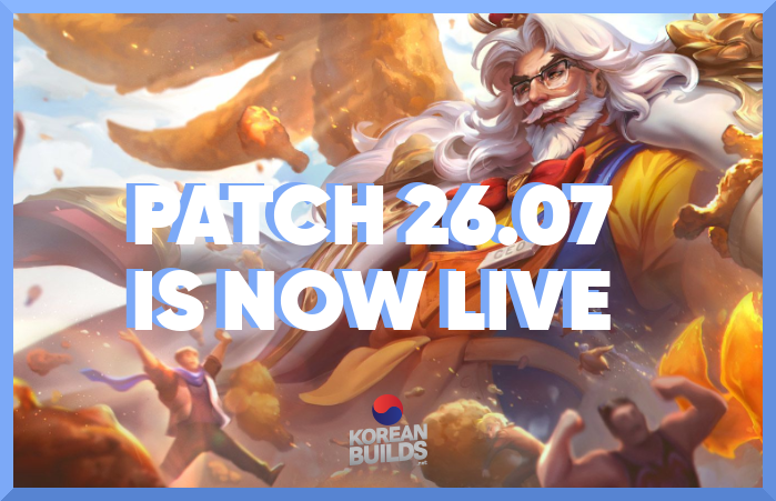 koreanbuilds's tweet photo. Patch 26.07 builds are now available on https://t.co/rIZTJVaBZQ and https://t.co/kaijH8OHp4 
(Sorry for the delay, there were some technical issues over easter) https://t.co/lOE0OfVKe1