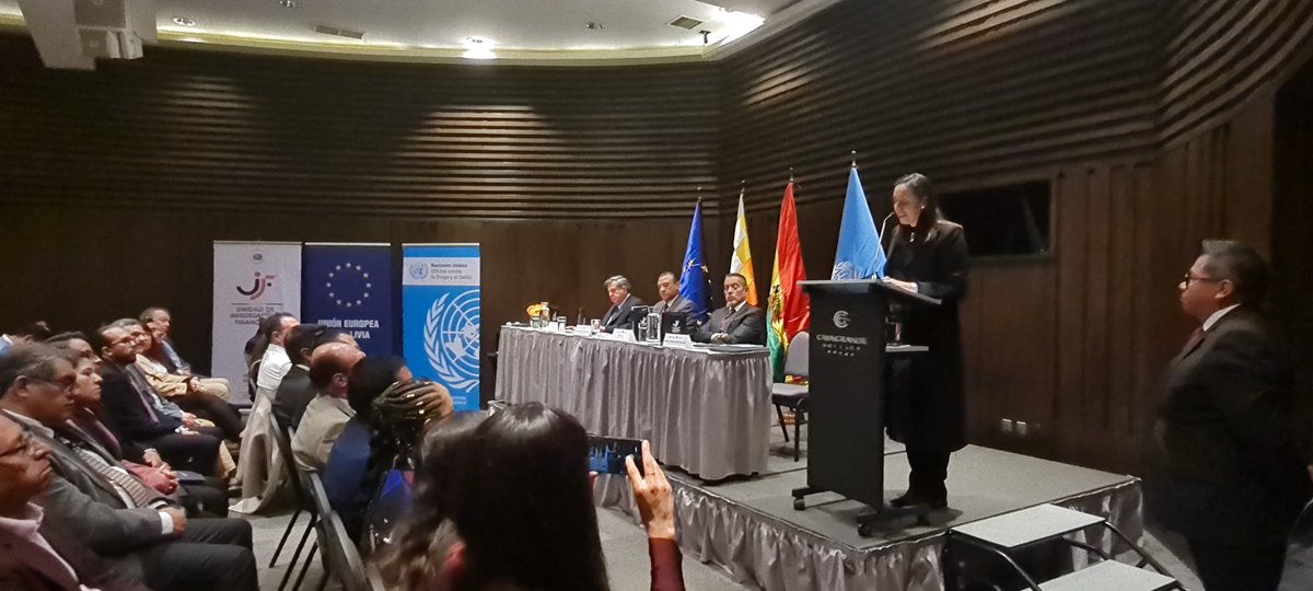 UIF_Bolivia's tweet photo. El Estado Plurinacional de Bolivia está comprometido en combatir el delito de Legitimación de Ganancias Ilícitas y Financiamiento del Terrorismo (LGI/FT). Presentación de la cartilla de “Tipologías de Legitimación de Ganancias Ilícitas Volumen II. https://t.co/QC9Mi5nGyB