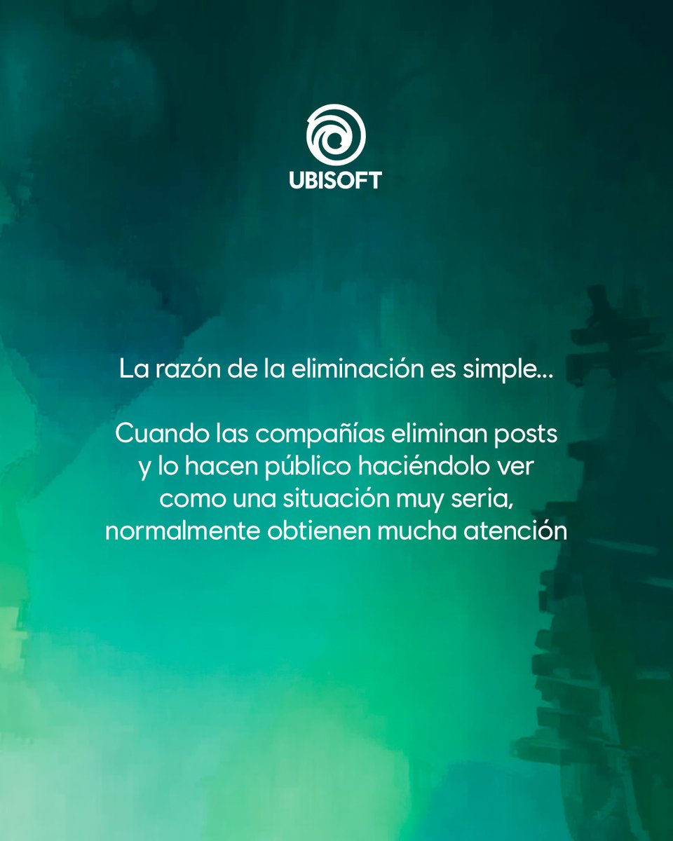 UbisoftLatam's tweet image. Sobre nuestro post reciente…
#Ubisoft