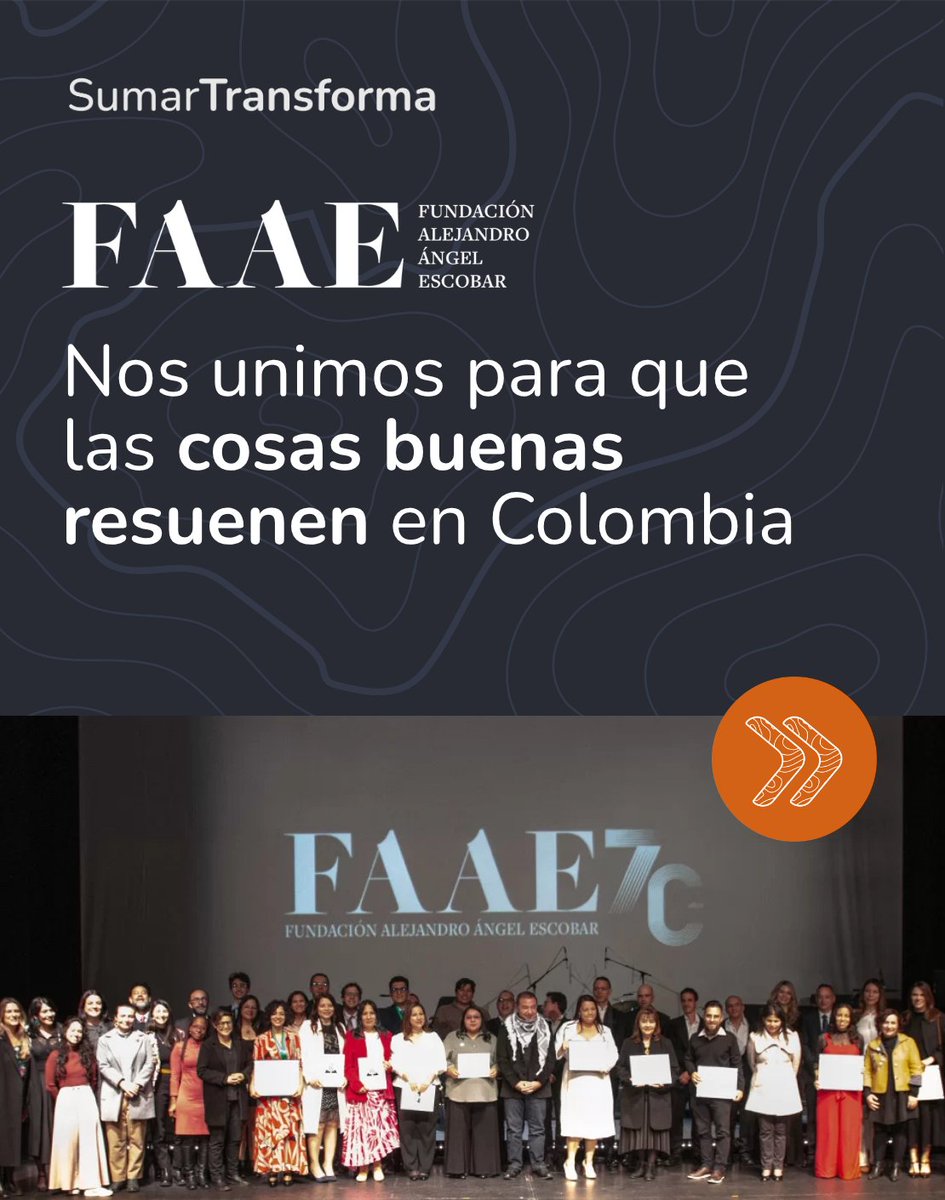 FAAEColombia's tweet photo. Somos parte de @afecolombia porque creemos en el poder de la colaboración entre fundaciones. 
Durante 70 años hemos comprobado que las cosas buenas resuenen cuando sumamos esfuerzos. https://t.co/EUQKs3YCdk