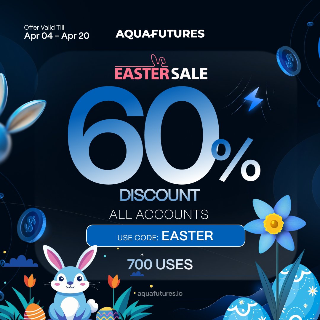 Aqua_Futures's tweet photo. 60% OFF all accounts for limited time only! ⌛

🖤 Updated Rules
🖤 No Activation Fees
🖤 Rewards within 48 hours or receive an additional $100

Get funded now at 👉 https://t.co/K6zBkWCJac https://t.co/eCUWipoFq3