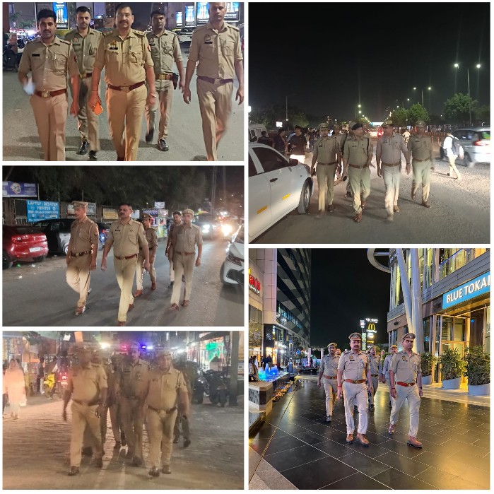 noidapolice's tweet image. पुलिस कमिश्नरेट गौतमबुद्धनगर के सभी थाना क्षेत्रों में सुरक्षा व्यवस्था के दृष्टिगत पुलिस बल द्वारा पेट्रोलिंग कर चेकिंग की जा रही है!  

"आपकी सुरक्षा हमारी जिम्मेदारी"
#NoidaPolice #हर_कदम_साथ