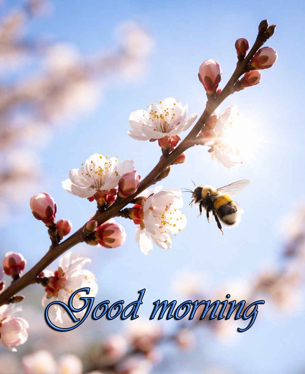 There's a kind of wisdom in spring:
to unfold slowly, to work quietly, to trust that all this can blossom into abundance. Today it's only blooming and labor in the morning light-tomorrow there will be sweetness☀️🌸💕 #Tuesday #notes #MorningVibe 
#blossom #SpringFlowers