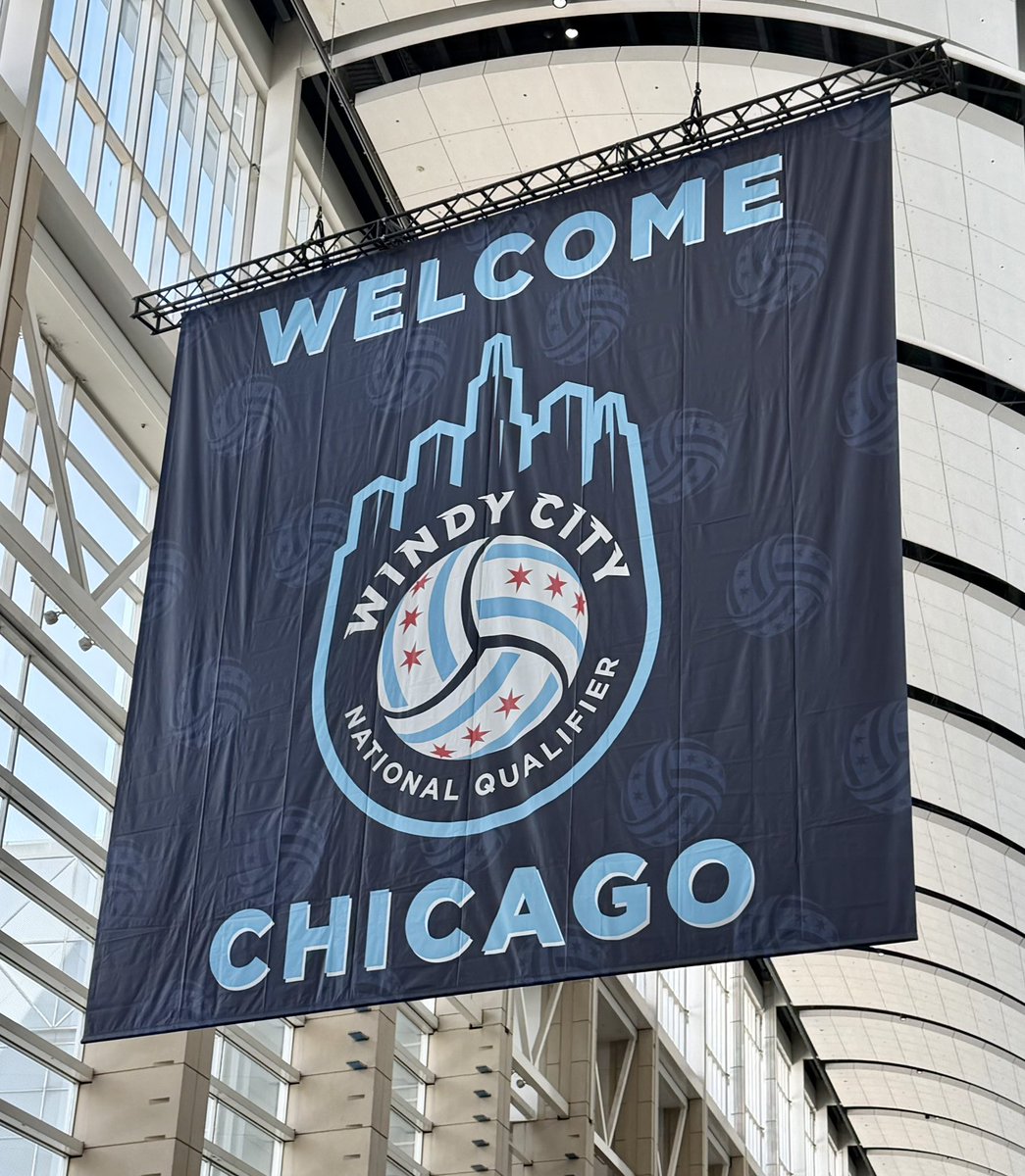 NoraYeldell's tweet photo. Nationals bid upgraded in the Windy City! Thanks for watching. @kcpowervb @olathesouth_vb https://t.co/BgF5TVsjF6