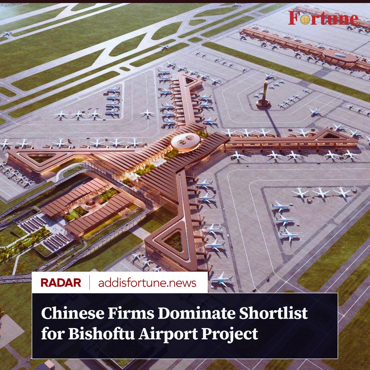addis_fortune's tweet image. Ethiopian Airlines Group (EAG) has shortlisted international consortia for the EPC-F main works packages of the Bishoftu International Airport Project, following completion of its prequalification evaluation. #Airlines #Aviation #ET #Bishoftu

Read more - shorturl.at/SPQMe
