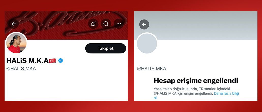 YILDIRIM541907's tweet photo. Türkiye'yi manipülatif içeriklerle hedef alan ve hedef gösteren FETÖ iltisaklı firari Halis Aydoğan’ın 2. X hesabına da İletişim Başkanlığı koordinesinde yapılan çalışmalar sonucunda Ankara Cumhuriyet Başsavcılığı tarafından erişim engeli getirildi.. https://t.co/dE4n5OgwOz