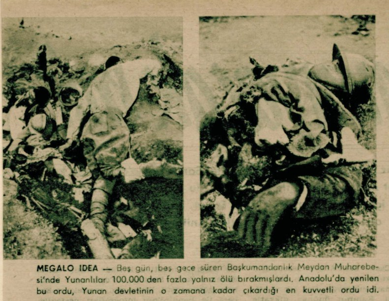 MSuleymanDuman's tweet photo. 26 Ağustos 1922 günü başlayan Büyük Taarruzda Yunanlılar arkalarında binlerce ölü Yunan askeri bırakarak kaçtı! 
Anadolu’da yenilen bu ordu, Yunan devletinin o zamana kadar çıkardığı en kuvvetli orduydu.
Ama bu Yunan ordusu Türk’ün azmi, Mehmetçiğin imanı karşısında eriyip gitti!  
Bu vatan bizim, bu zafer bizim, bu şan ebediyen bizimdir.
#unutmadık_unutmayacağız
