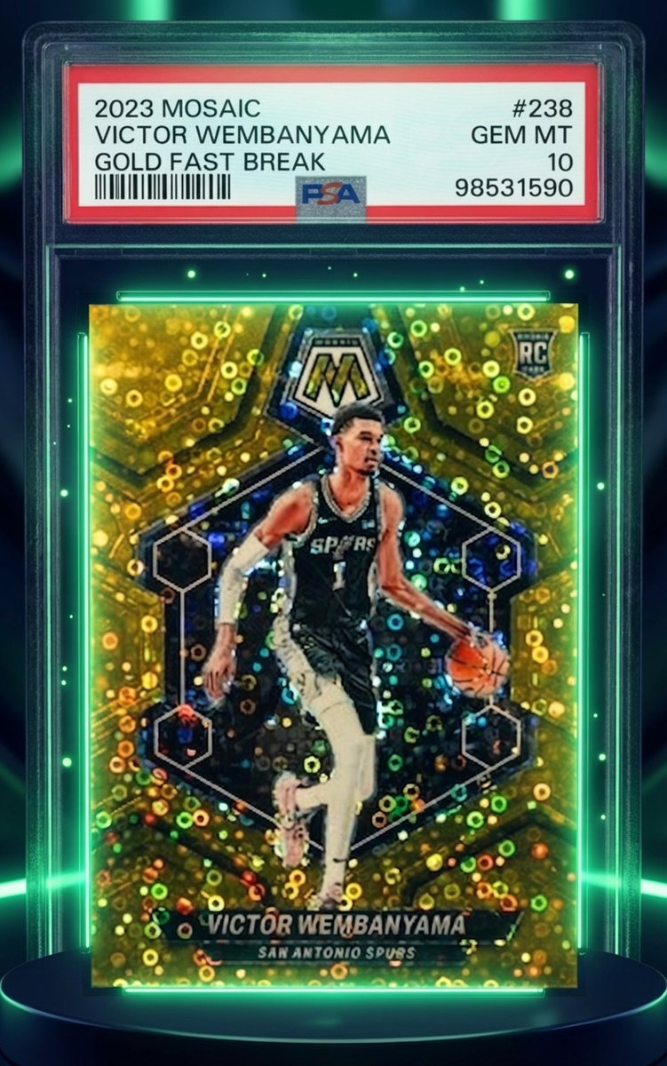 TheWaxStreet's tweet photo. 🔥 Victor Wembanyama 2023 Prizm RC Raw — 110 recent sales, median 7. Consistent demand at this level. Today's newsletter has the full breakdown → https://t.co/N10VL3UIo5 https://t.co/pq5VmMqb0Y