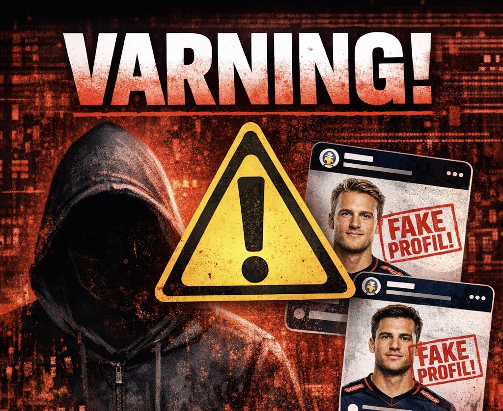 KHKofficiella's tweet photo. VAR UPPMÄRKSAMMA

Just nu cirkulerar det fejkprofiler föreställande våra spelare på sociala medier.

Vi ber er vara vaksamma och lämna aldrig ut personuppgifter eller liknande på sociala medier. https://t.co/I8OKjGkyhp