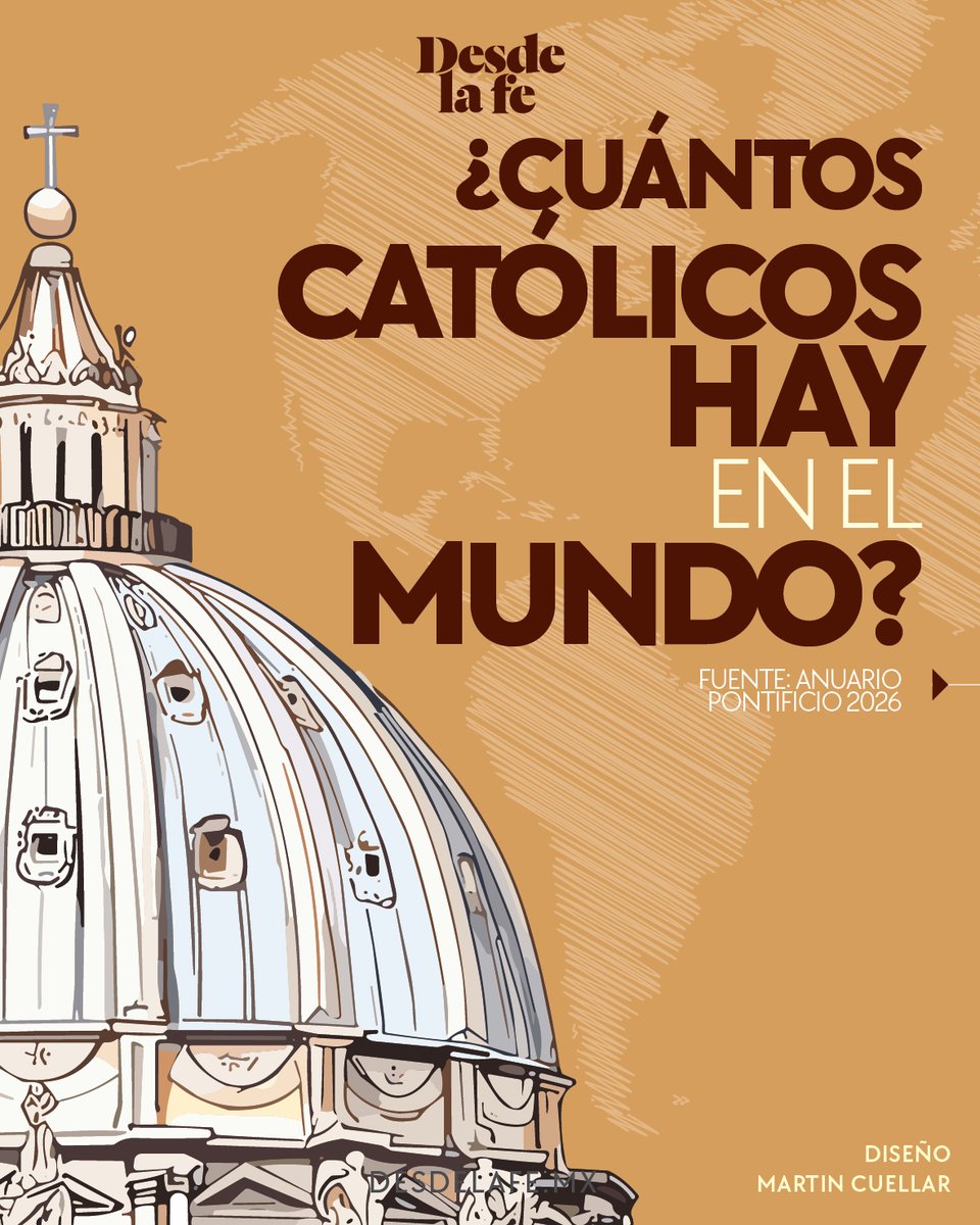 DesdeLaFeMx's tweet image. ¿Sabes cuántos #católicos hay en el mundo? 🤔🌎

Te compartimos el análisis del Anuario Pontificio aquí: bit.ly/4mnXXEL

#Anuario #Vaticano #análisis
