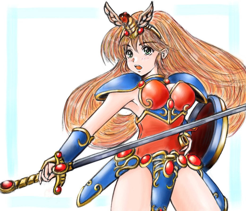 #落書き #マドゥーラの翼 #ルシア

ポーズは公式のまんまになってしまいましたが・・・ #SUNSOFT sketch.pixiv.net/items/63551999…